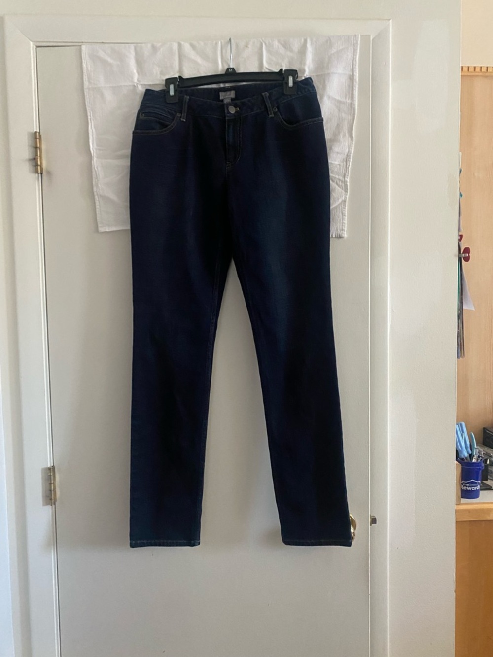 J. Jill Women's Skinny Jeans in Dark Blue Wash
